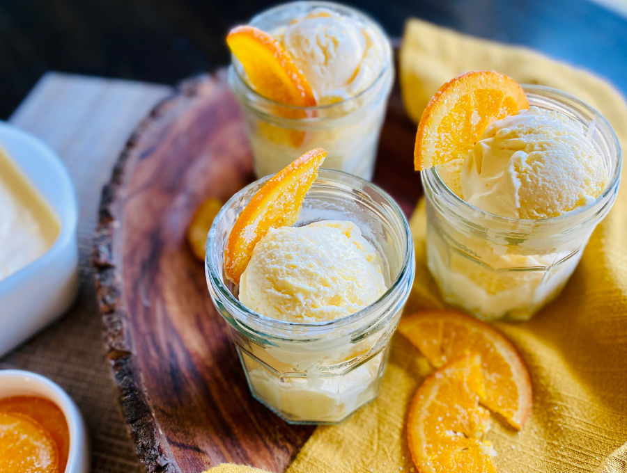 Orange and Vanilla (Dreamsicle) Ice Cream The Town Tarte